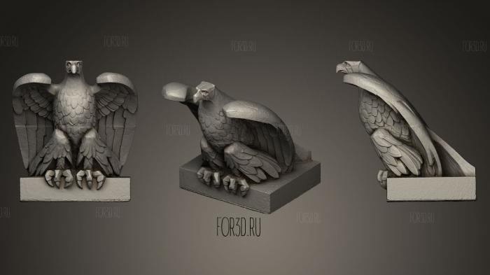 Eagle Sculpture stl model for CNC
